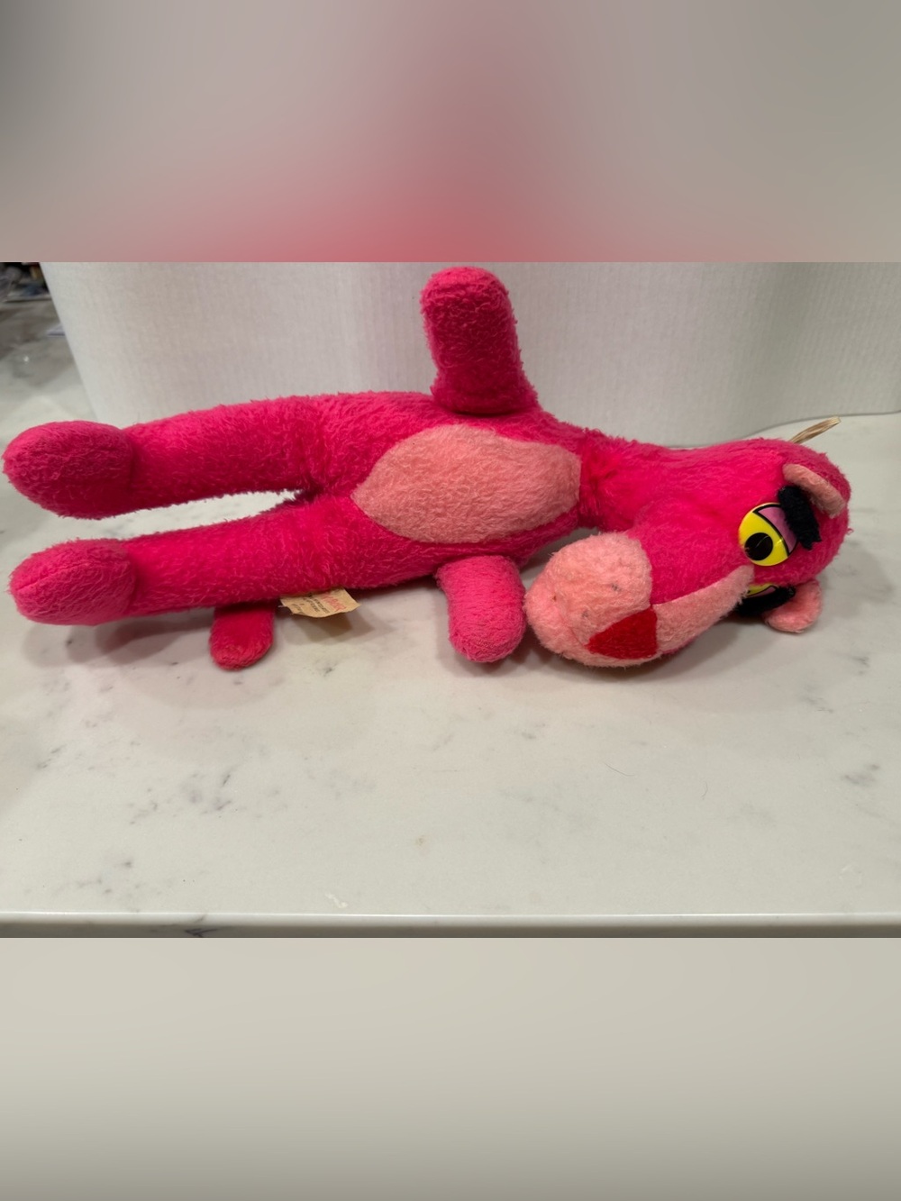 Vintage 1980 Mighty Star Pink Panther Plush
